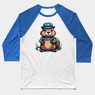 Beaver gifts for kids and adults Baseball T-Shirt